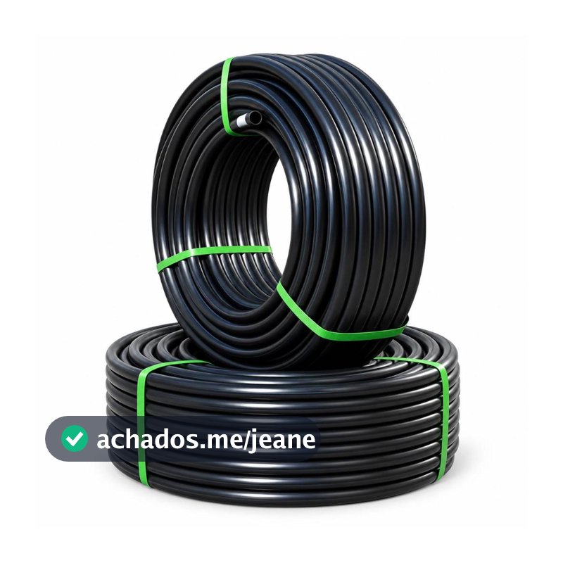 Mangueira Irrigação Gotejamento 3/4 Plástica Rolo Com 100 Metros SEM FUROS REFORÇADA Selo Azul