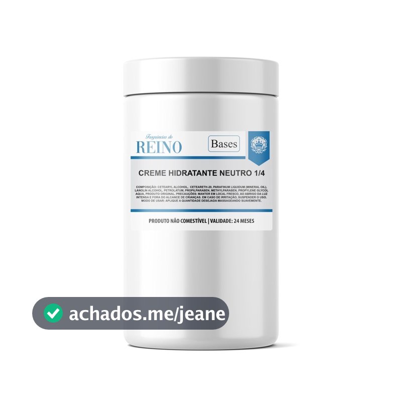 Base de Creme Hidratante Neutro 1/4 - 1Kg