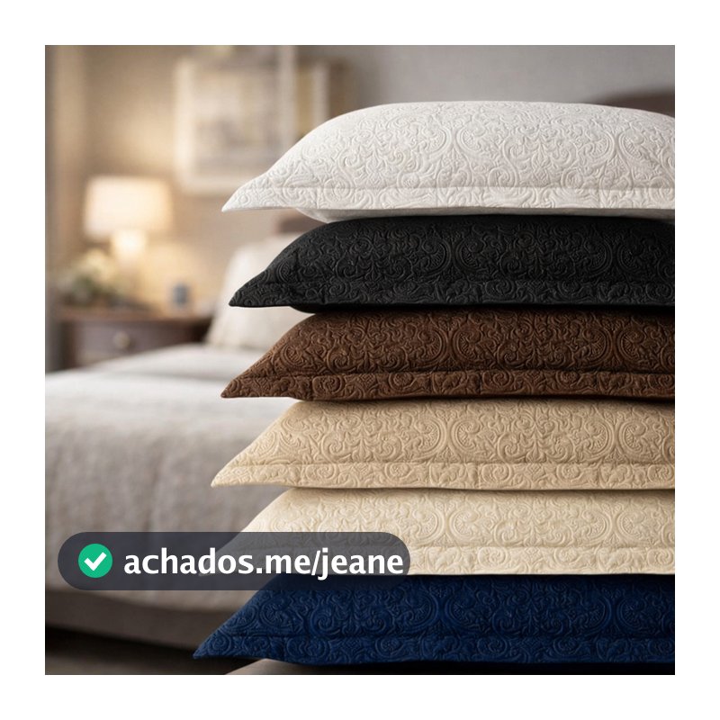 Kit 2 Porta Travesseiro Matelado Com Debrum Microfibra Lindas Cores
