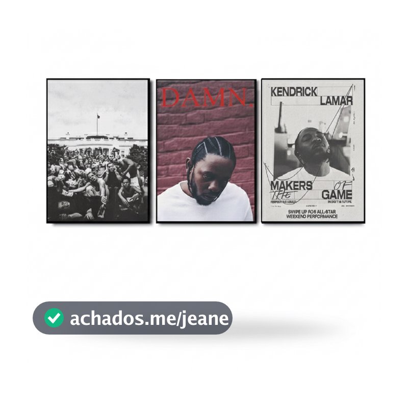 Quadros decorativos Kendrick lamar música (3 peças)