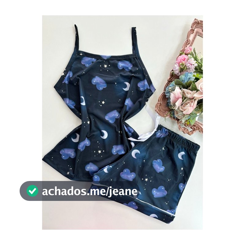 pijama feminino baby doll estampado pijama de alcinha short doll pijama de dormir linha noite (pijama sara)