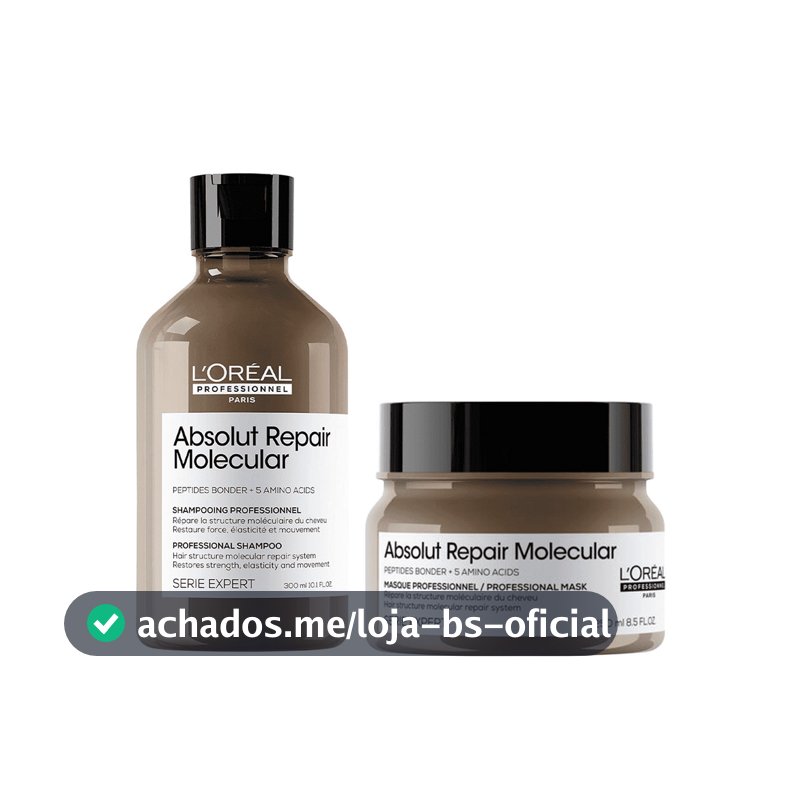 Kit Absolut Repair Molecular Shampoo 300ml e Máscara 250ml - LÓreal