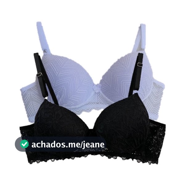Kit 2 Sutian Soutien Inteiro Renda Com Bojo Cores Lisas