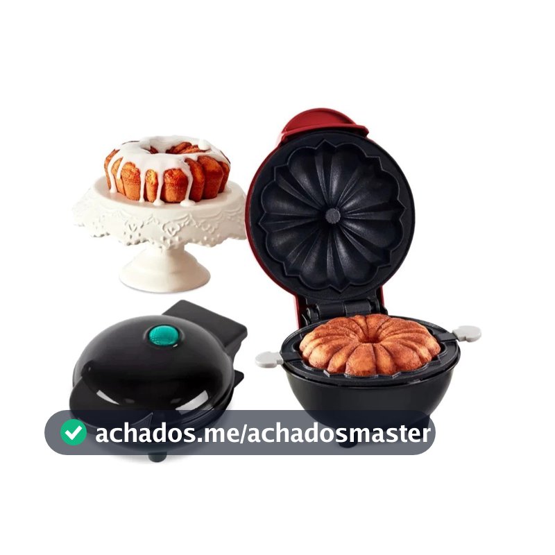 Mini Máquina Elétrica para Assar Bolos Antiaderente - Faz Quiche, Ovos e Bolos 110v  NGJ