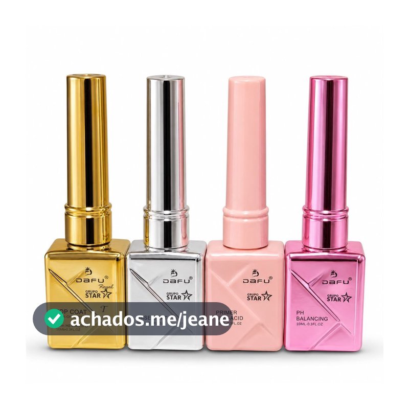 Kit 4 Preparadores 10ml Dafu - Preparação Alongamento Blindagem de Unha