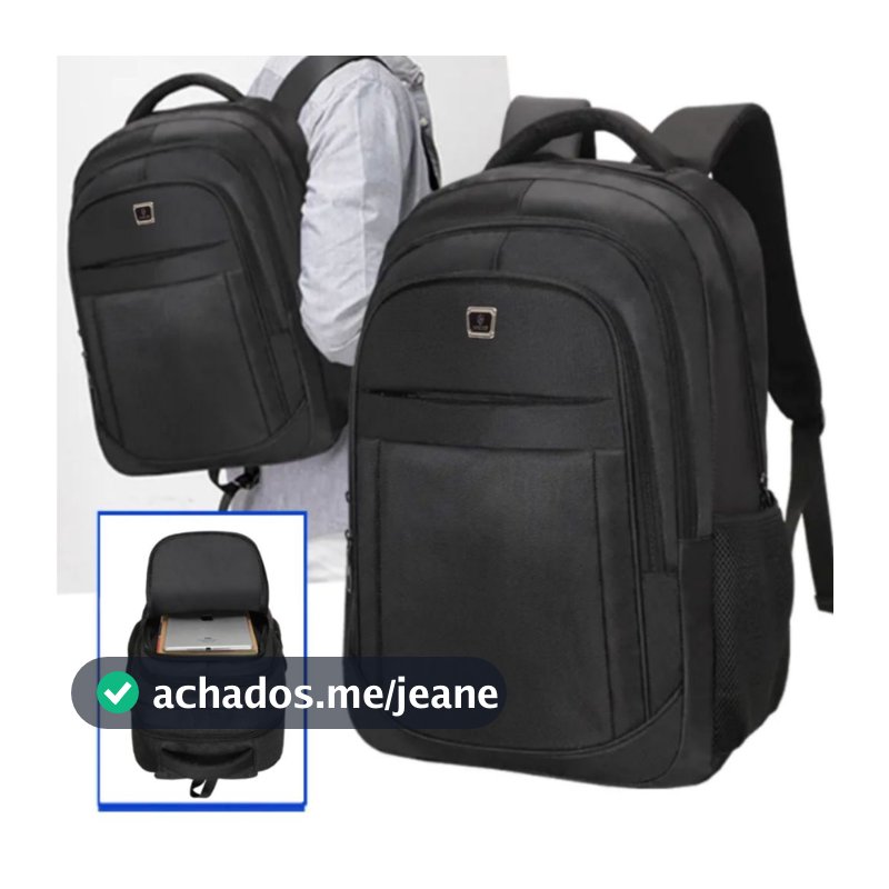 Mochila Masculina Bolsa Feminina Notebook Escolar Resistente Oferta