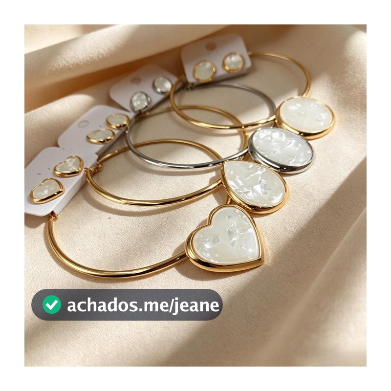 Conjunto Colar e Brincos Pingente Gota Perolada, Acessório Feminino para Uso Diário e Ocasiões Especiais