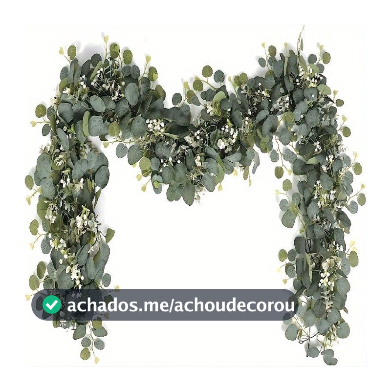 Planta Artificial de Vinha de Eucalipto Verde Pendurada para Decoração de Casamento, Jardim e Festa em Casa