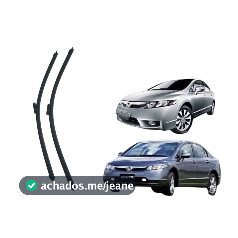 Kit Palheta Limpador de Para-Brisa Específica Honda Civic (2007 a 2011)
