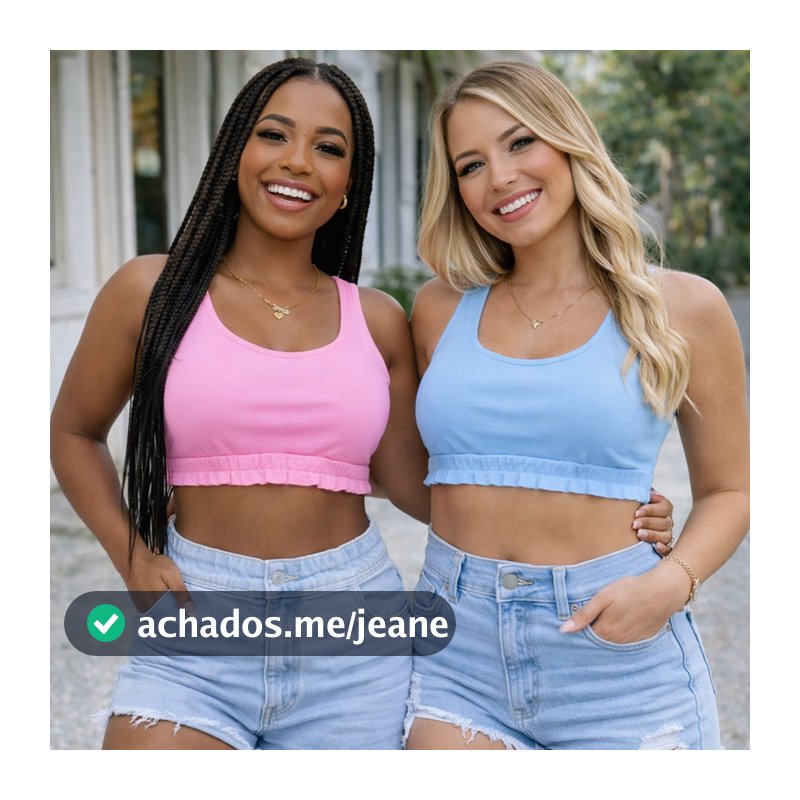 kit 2  CROPPED FEMININO REGATA EM MOLETINHO