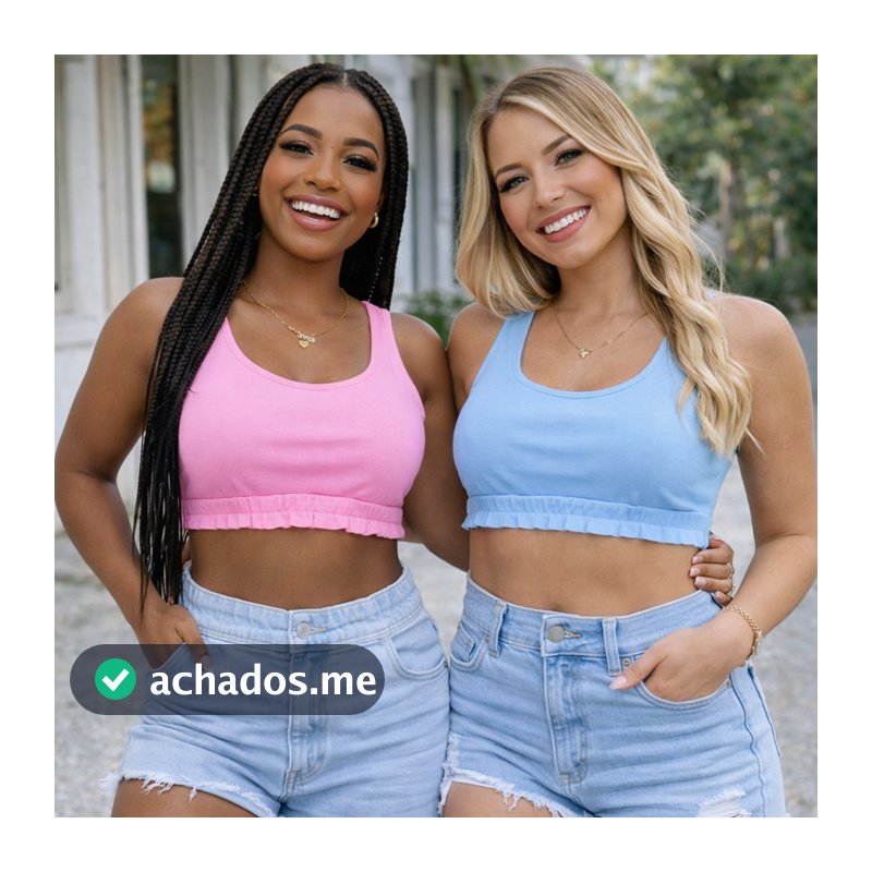 kit 2  CROPPED FEMININO REGATA EM MOLETINHO