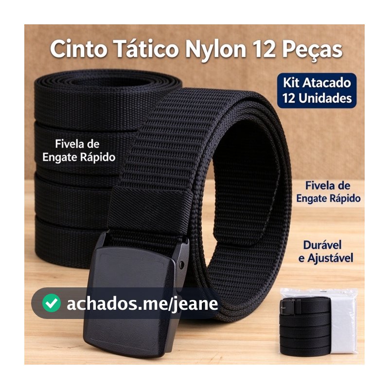Kit com 12 cintos, preço de atacado