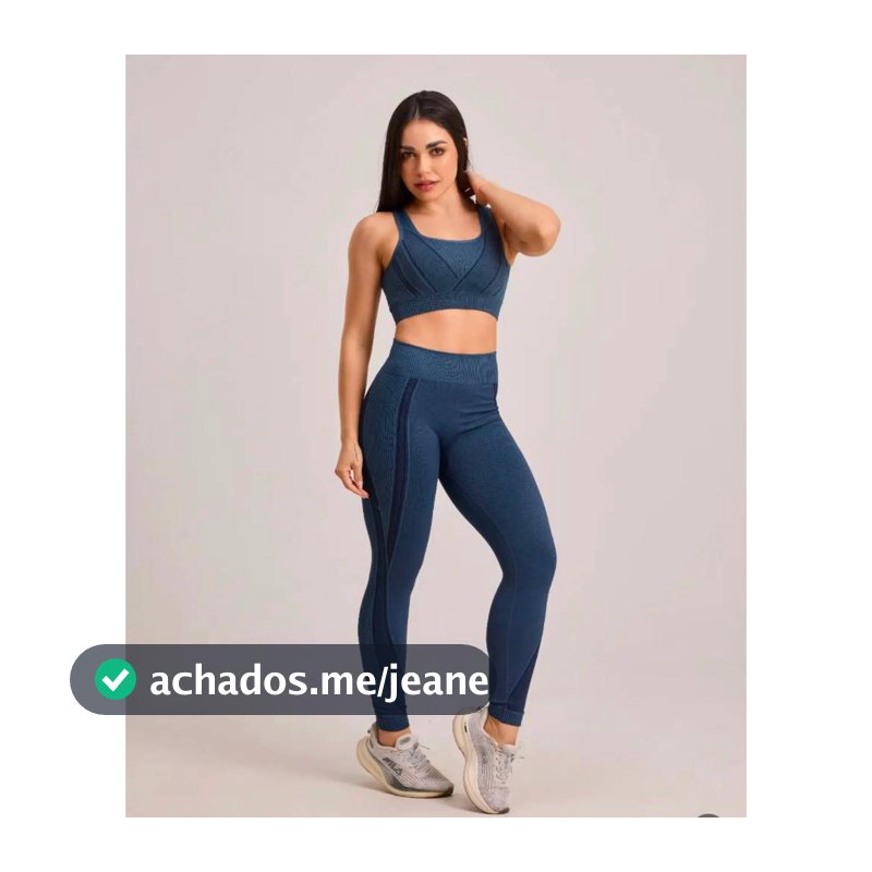 conjunto de academia em poliamida sem costuras efeito lipo alta elasticidade
