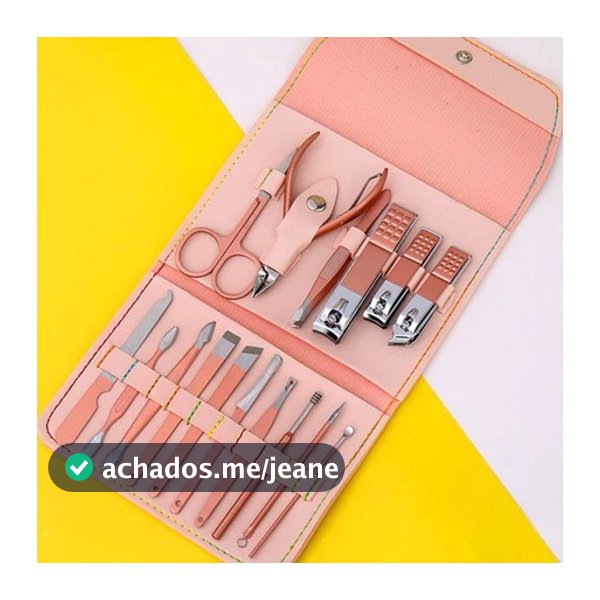 KIT 16 Pçs/Set Professional Aço Inoxidável Cutícula Nippers Cortador De Unhas Ferramentas
