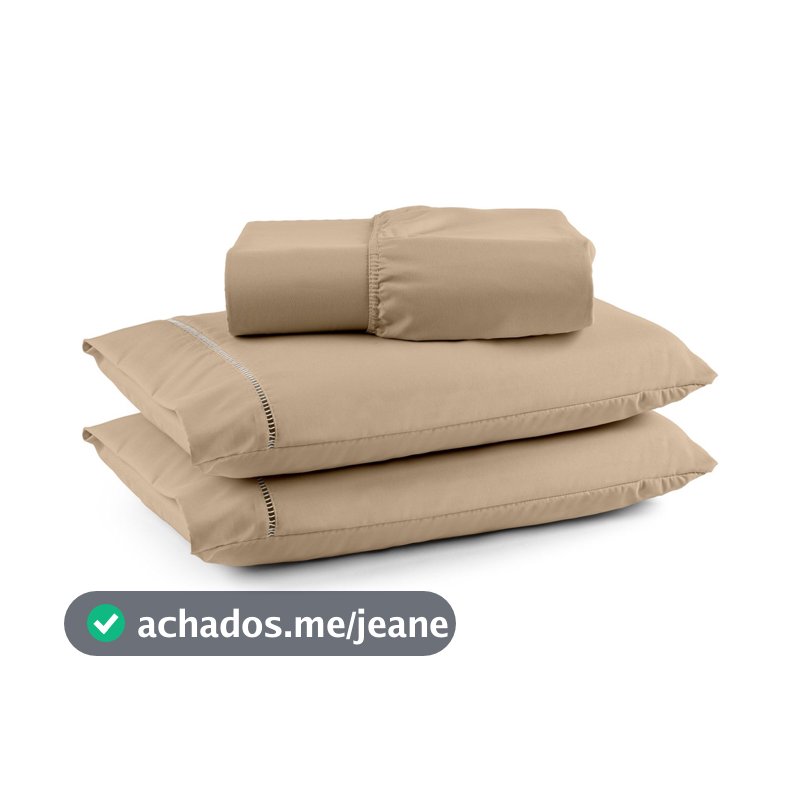 Jogo De Cama Para Queen 3 Peças Com Ponto Palito Toque Macio