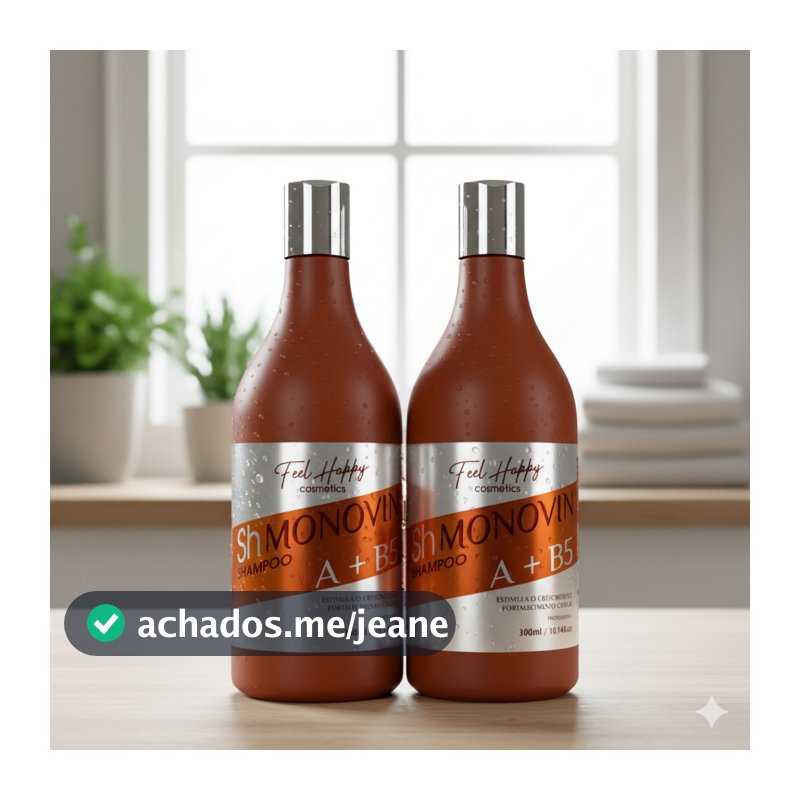 Kit Cresce Cabelo Vit Pro A e B5 300ml Feel Happy