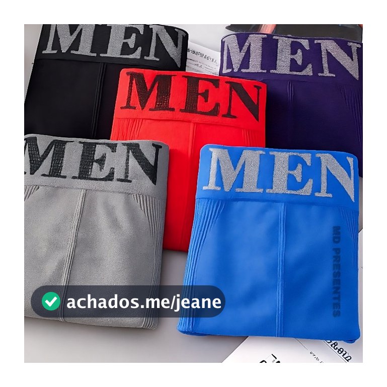 Kit Com 10 Cuecas Boxer Microfibra Adulto Sem Costura ou 5 cuecas Cores Sortidas