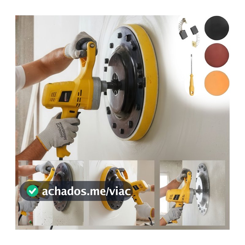 Desempenadeira Elétrica 1300W Reboco Rápido Acabamento Profissional knakasaki