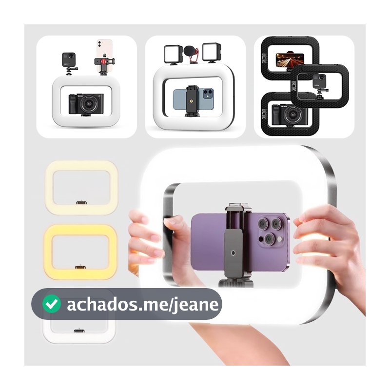 Equipamento De Gravação De Vídeo YM200 Ring Light Portátil LED Selfie Estabilizador Camera