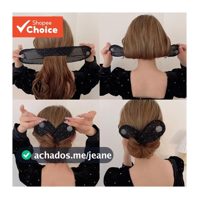 Tiara Minimalista Para Mulheres – Prendedor De Cabelo Em Formato De Coque , Cabeça Traseira , Corda Torcida , Acessório