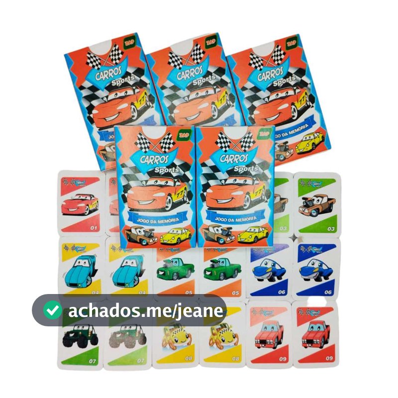Kit 20 Jogo Da Memoria Carros Infantil Kit Festa Infantil Lembrancinha Aniversario Prenda Quermesse