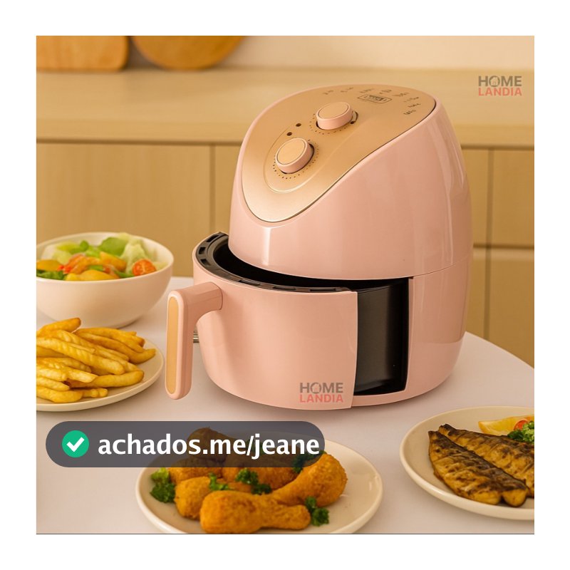 Fritadeira Air Fryer  Home Land 4L- Coloridas