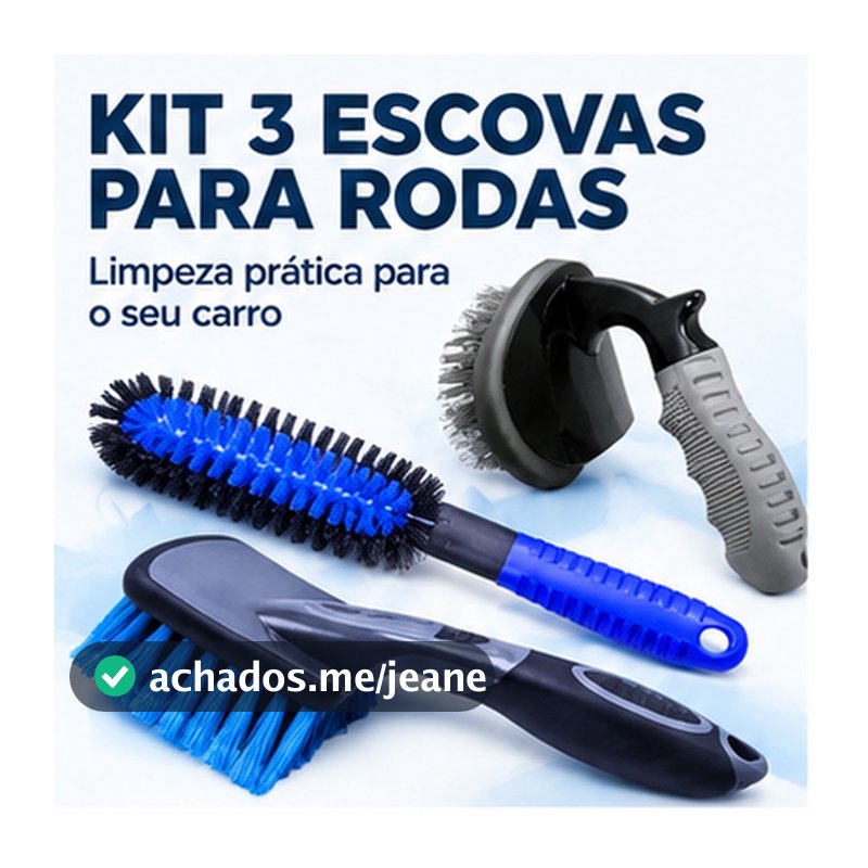 KIT 3 ESCOVA FURO DE RODA PEPINO ESCOVA CAIXA DE RODA MÉDIA CURTA ESCOVA LIMPEZA DE PNEU AUTOMOTIVA
