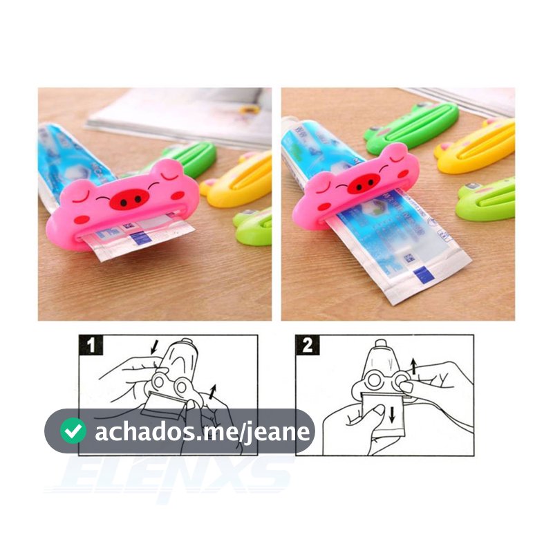 Dispenser / Espremedor De Pasta De Dentes / Creme Dental Com Desenho Fofo