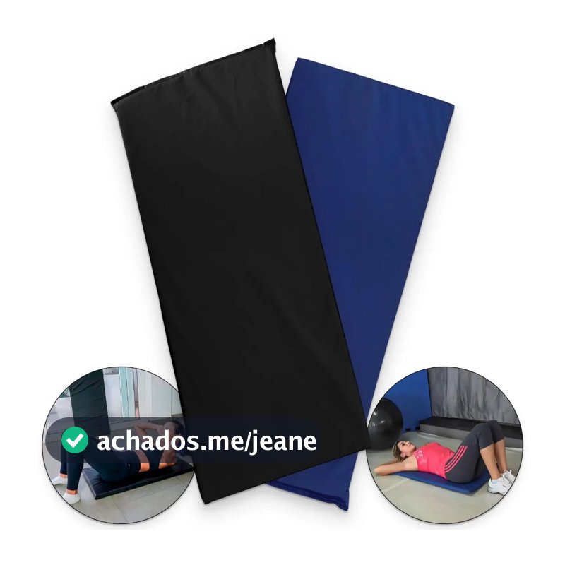 Colchonete Academia Treino Fitness Abdominal espuma D26 90x40x2cm