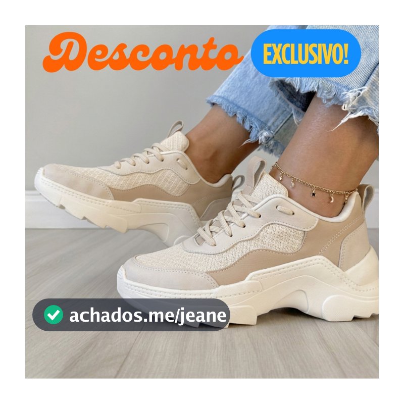 Tênis Feminino Sneaker Plataforma Confortável Tratorado Estiloso Alta Durabilidade