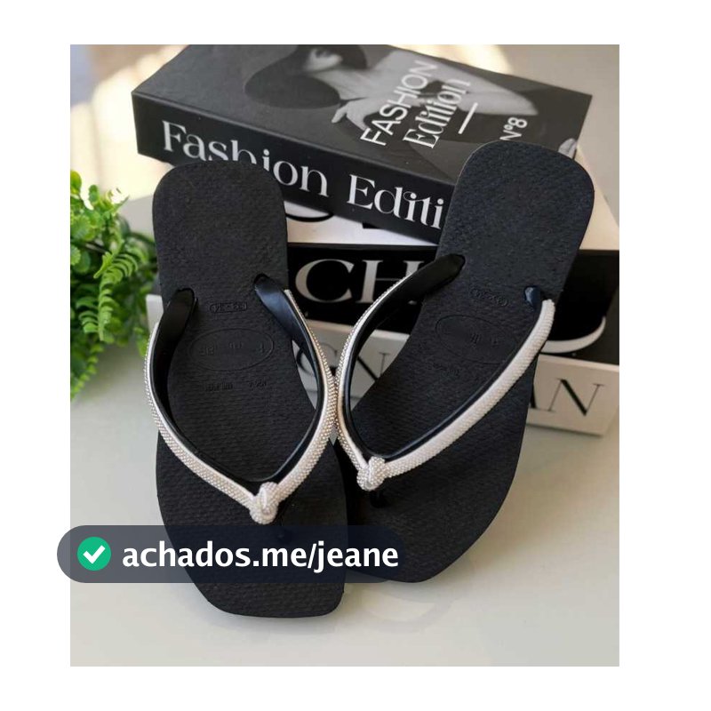 Chinelo Strass Prata Vária Cores Dia a Dia Conforto Absoluto