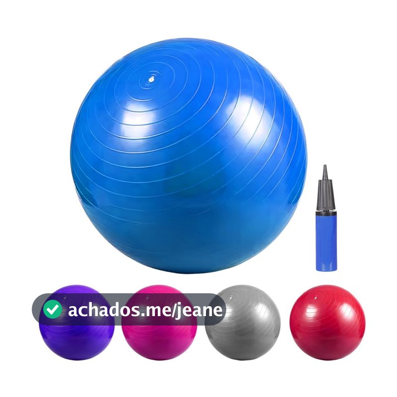 Bola Pilates Yoga Abdominal Ginástica 55 A 75cm Fitness com ou sem Bomba