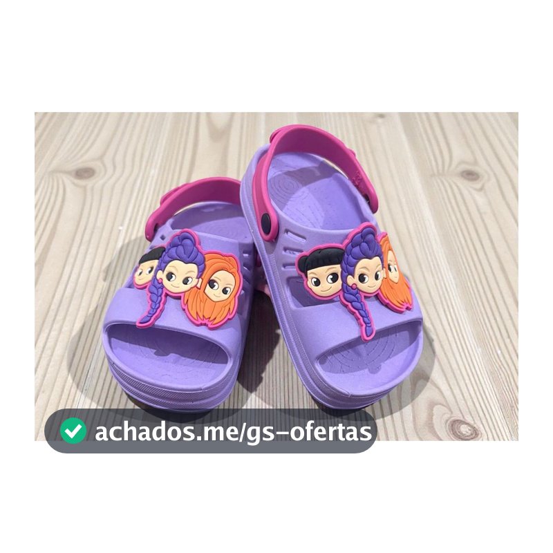 Sandália Infantil Papete Menina Nuvem K-Pop Personagens Colorida Antiderrapante Leve Confortável Escolar Dia a Dia
