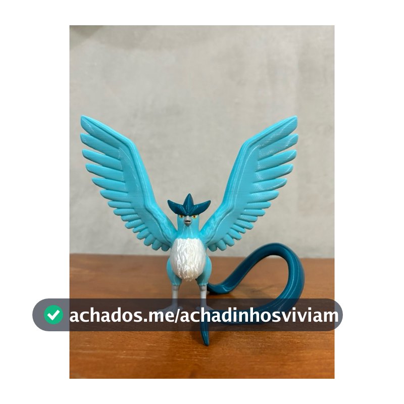 Miniatura Articuno Pokémon Lendário – Impressão 3D
