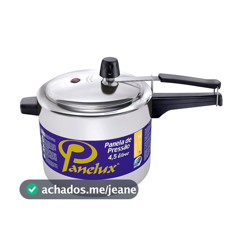 Panela de Pressão 4.5 Litros Panelux Classic, em Alumínio Polido