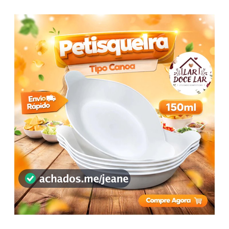 Petisqueiras Barquinha Canoa 150ml Pequena Branca Churrasco Festa Frios Amendoim Caldos