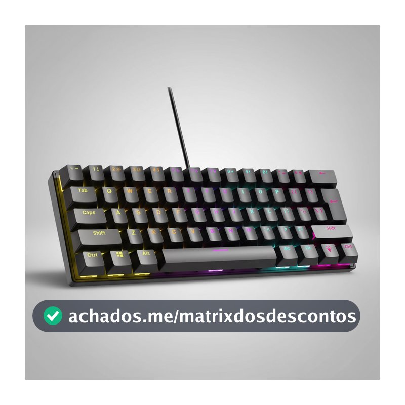 Teclado Gamer Mecânico USB Com Fio 60% 100% 63 104 Teclas T61 RGB Switch Red Blue PC NOTEBOOK PS5