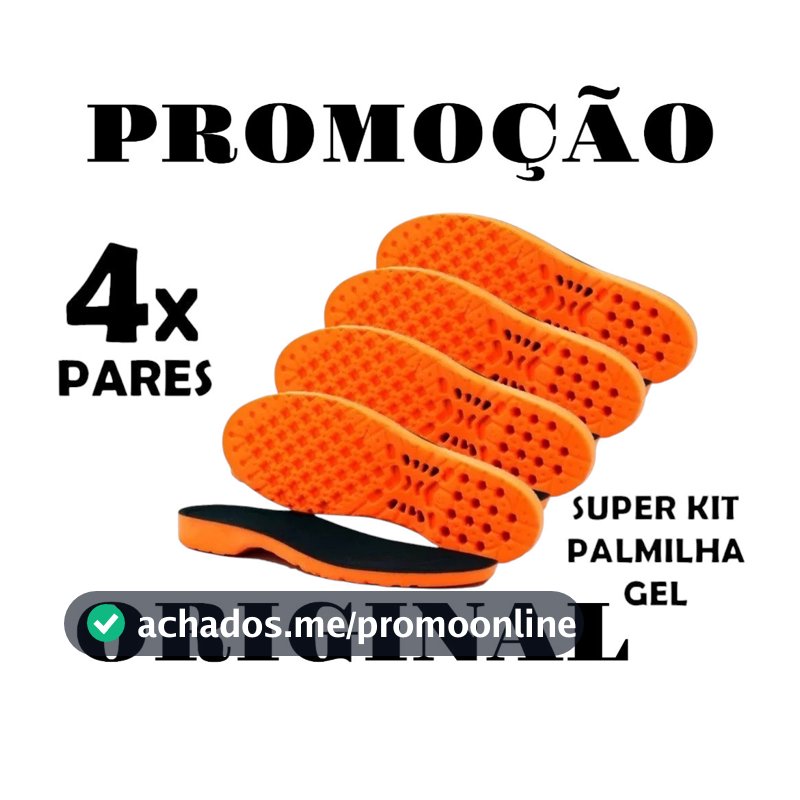 Palmilha Gel P.u Confortável Macia Ideal Para Quem Trabalha em Pé Muitas Horas Adventure Leve