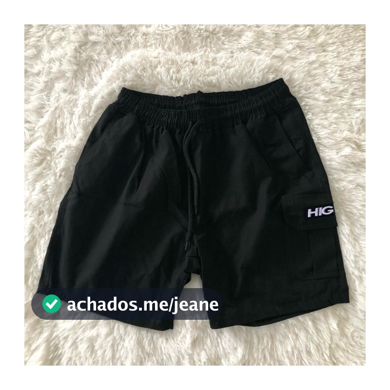 Short Bermuda Cargo Masculino Streetwear com Bolsos Lateral – Tecido sarja