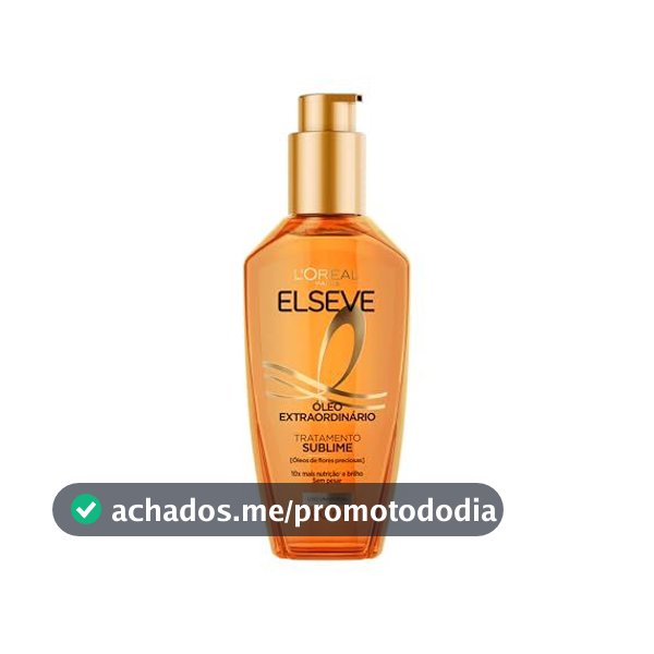 Óleo Finalizador Óleo Extraordinário, Anti Frizz, Protetor Térmico, L'Oréal Paris Elseve 100ml