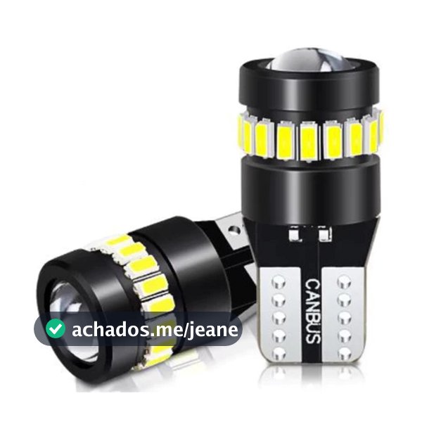 Par Lâmpadas Luz Led Pingo T10 Projetor 18+1 Canhão 6000k Esmagada Extra Forte 6w