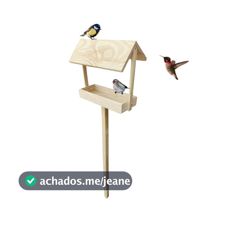 Comedouro de Pássaros Livres Silvestres Alimentador de Aves Canário da Terra Curió Coleirinho