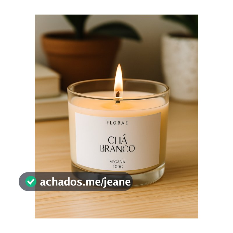 Vela aromática artesanal 100% vegetal