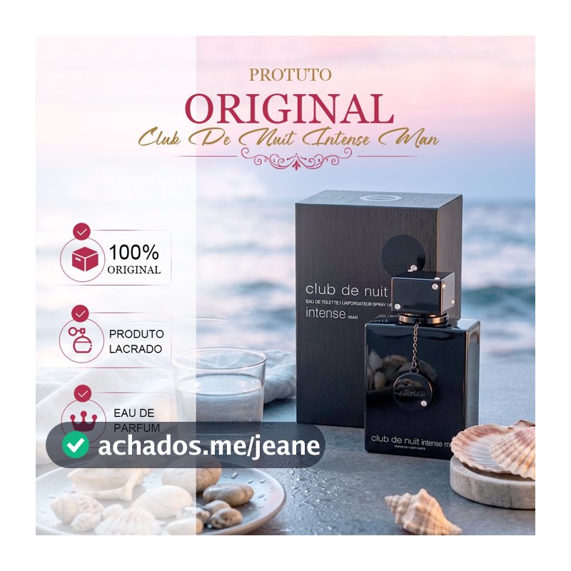 Perfume Armaf Club De Nuit Intense Man 105ml Masculino Rei do Clube Noturno Aroma Amadeirado‑Especiado Longa Duração