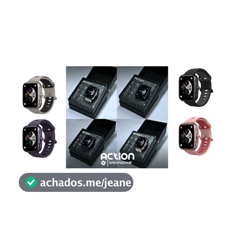 RELOGIO SMARTWATCH ACTION LANÇAMENTO ESPORTIVO GPS INTEGRADO STRAVA E ALEXA BAT 7DIAS APROVA DAGUA