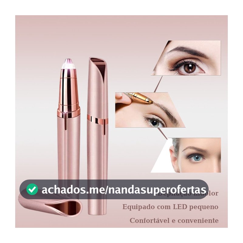 Electric Eyebrow Epilator Pen Trimmer Upper Lip Nose Face Facial Hair Removal