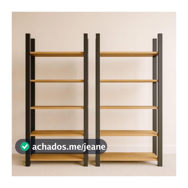 QUEIMA DE ESTOQUE - Kit 2 Estantes Industriais 5 Prateleiras Organizadora Multiuso