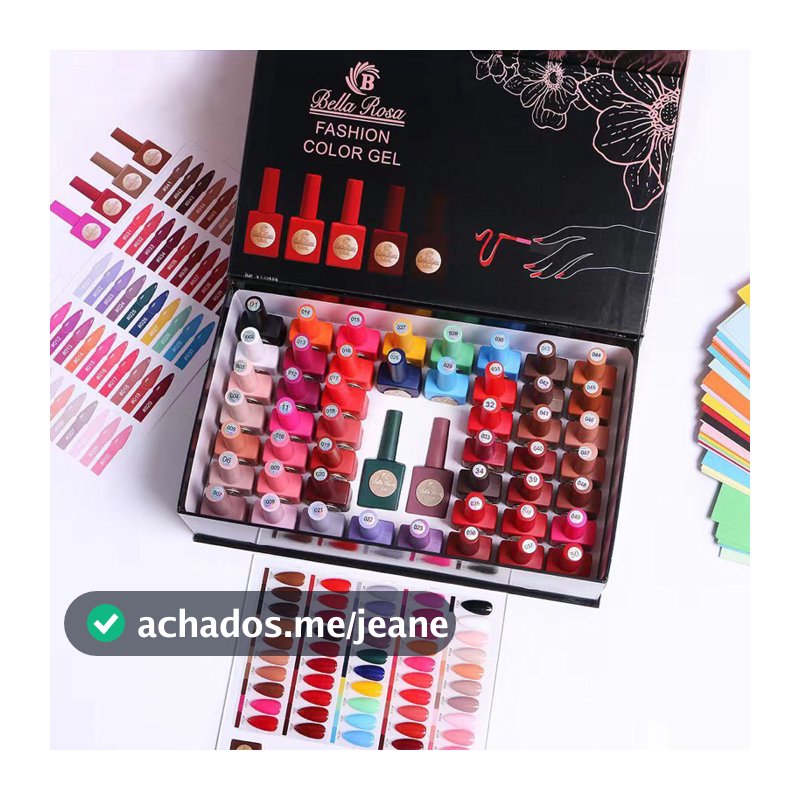 kit nova coleção 50 esmalte em gel Bella rosa 18ml