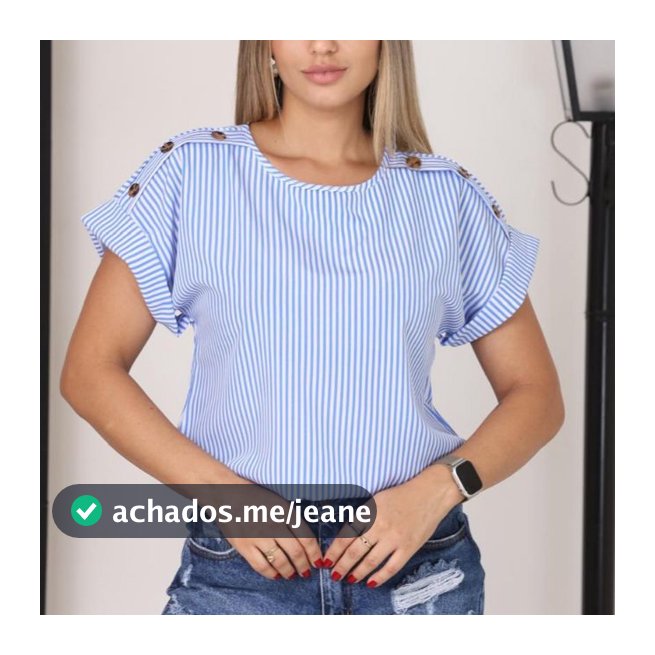 Blusa Feminina T-shirt Listrada Manga Japonesa Dobrada Tendencia 2026
