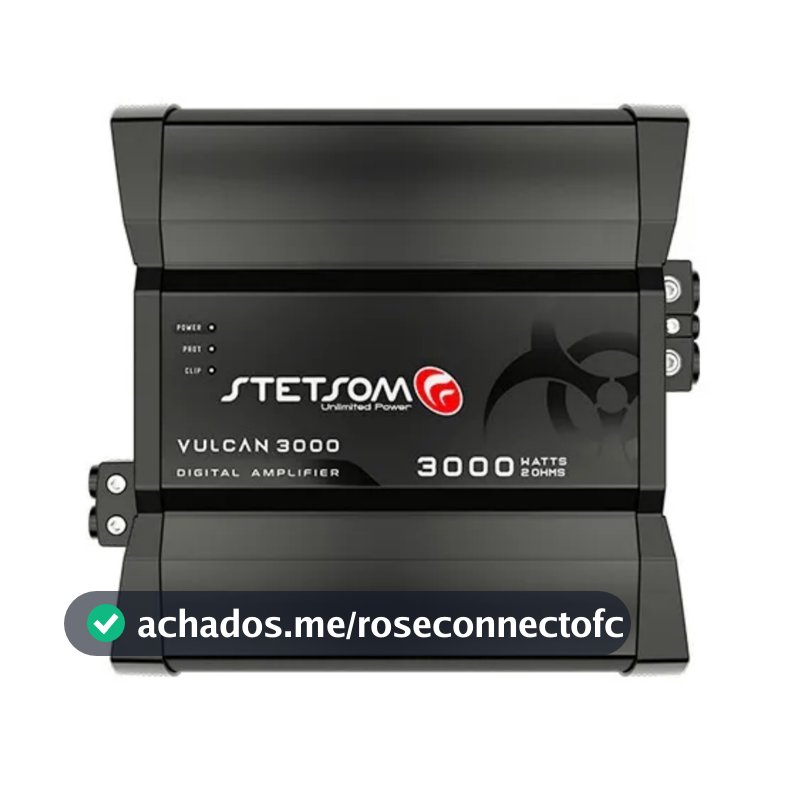 Modulo Stetsom Amplificador 3000w 2 Ohms 1 Canal Vulcan 3000